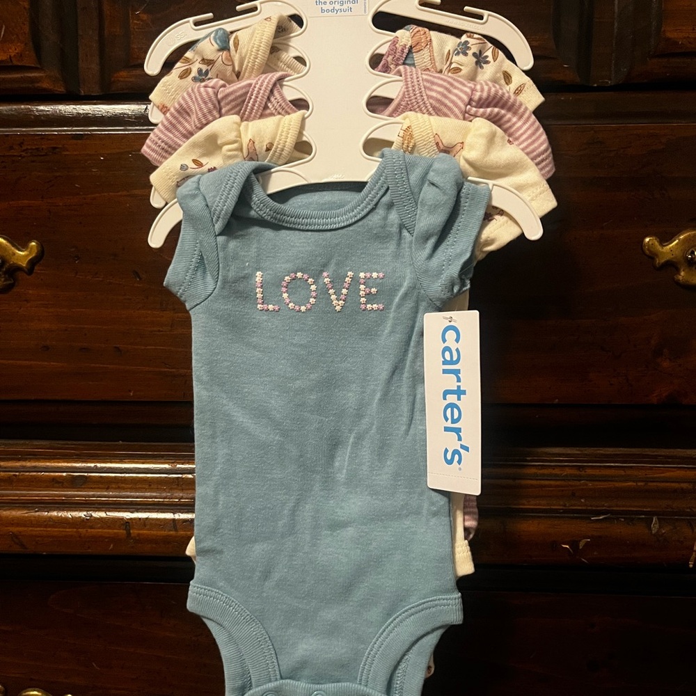 NWT Carter's Set of 4 Preemie Bodysuits